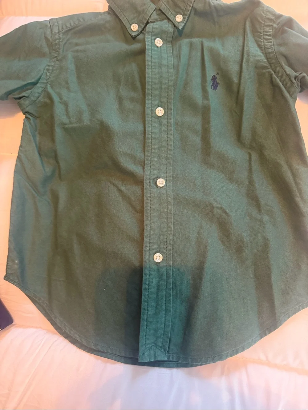 Ralph Lauren Men's Button-Down Shirt - Hunter Green with Navy Pony